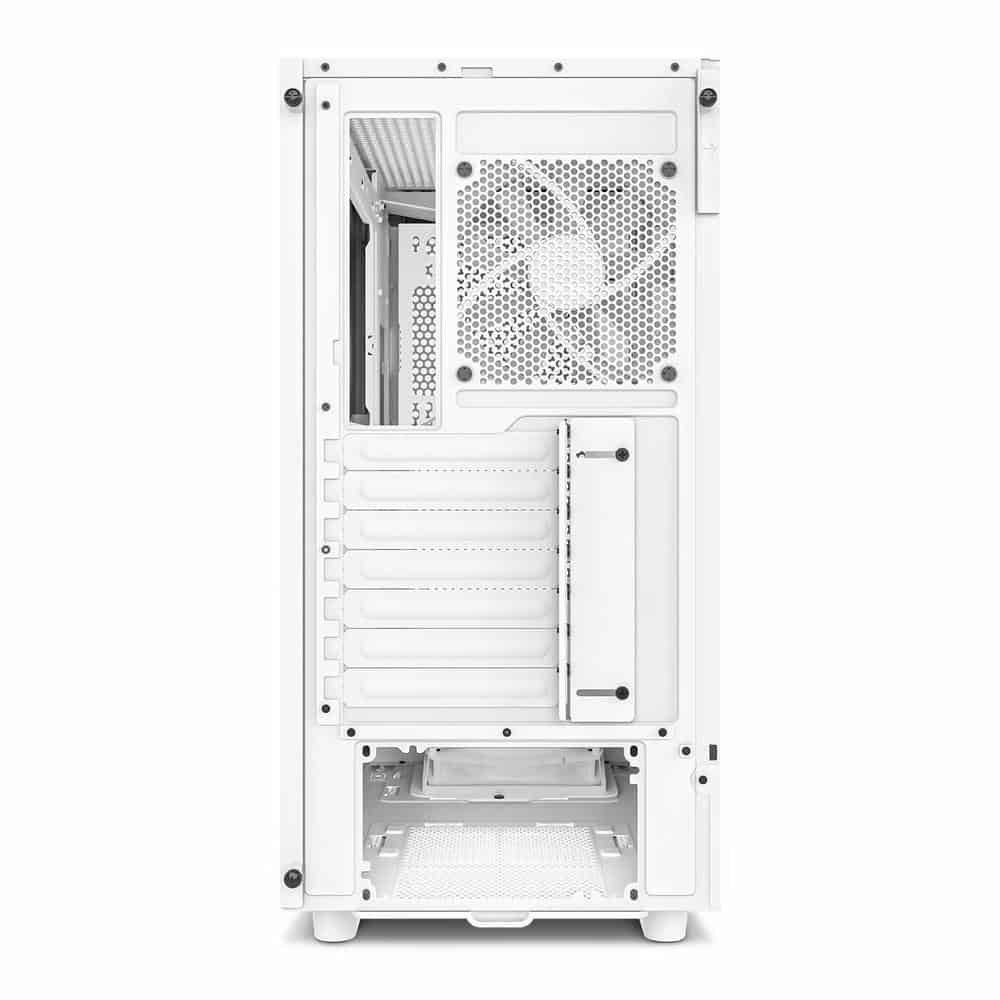 (image for) NZXT H5 Flow White Mid Tower Tempered Glass PC Gaming Case